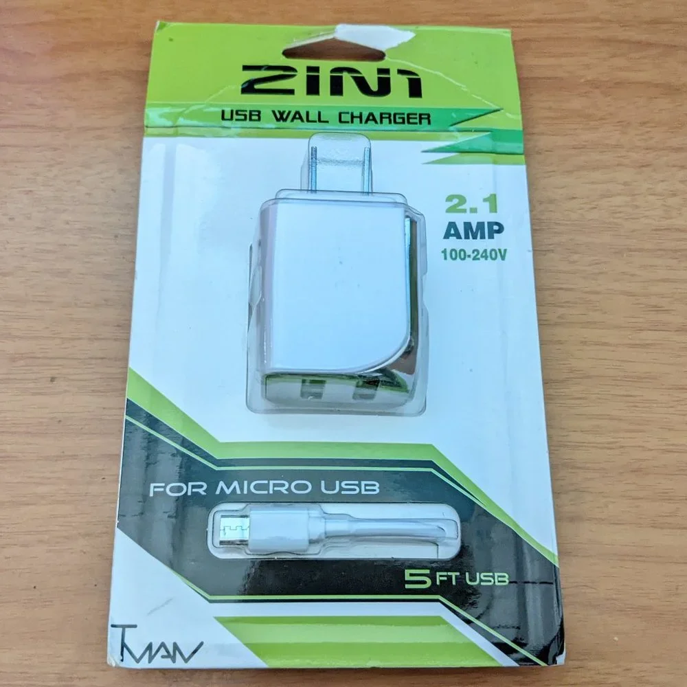2 in 1 USB Wall Charger***